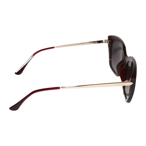 OSSE Burgundy Brown Gold Cateye Sunglasses main image 7